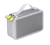HUWOYG Estuche Escolar Bonito for lápices for niñas y niños, Estuche Grande for con Tres Cremalleras 52 Ranuras, Caja for bolígrafos, Kit de Cartuchos papelería para Adultos(Gray)