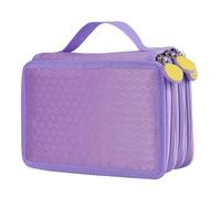 HUWOYG Estuche Escolar Bonito for lápices for niñas y niños, Estuche Grande for con Tres Cremalleras 52 Ranuras, Caja for bolígrafos, Kit de Cartuchos papelería para Adultos(Purple)