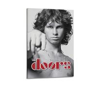 HUWYREWQRH Póster de The Doors para decoración de pared, lienzo vintage, decorativo, para sala de estar, dormitorio, 40 x 60 cm, estilo marco