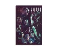 HUWYREWQRH Póster estético de película Until Dawn para decoración de pared, lienzo vintage, pintura decorativa para sala de estar, dormitorio, 60 x 90 cm, estilo sin marco