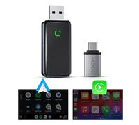 HUXGO® CarPlay & Android Auto Adaptador inalambrico 2 en 1 | Adaptador Wireless carplay Coche Compatible con Dispositivos Apple y Android, para automóviles del año 2015 en adelante