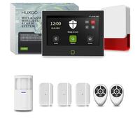 HUXGO® HXA700 Alarma casa WiFi + gsm 4G con Sirena Exterior inalámbrica | Kit Alarma hogar con 1x Sensor Movimiento y 3X sensores Puerta/Ventana | Aviso al móvil