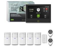 HUXGO® HXA700 Sistema de Alarma para casa inalambrica WiFi + gsm 4G con Sirena | Kit hogar con 5X sensores PIR Movimiento y 1x Sensor Puerta/Ventana | Aviso al móvil, Idioma Español