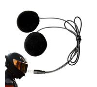 Huxibai Altavoces para Casco, Auriculares estéreo para Casco Integrados - Equipo Deportivo para esquí, Ciclismo, Moto de Nieve, Bicicleta de montaña y Snowboard