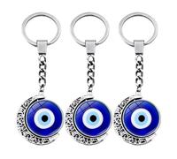 Huxibai Charm Turco Bolso - 3 Piezas Colgante Azul Protección De Paz - Charm Rotativo Doble Cara Para Bolso Tote,Para Estudiantes Profesores Mujeres Niñas Niños Cumpleaños Y Vacaciones