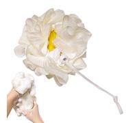 Huxibai Esponja de ducha, ducha loofá | Fuera de lavado de carrocería suave | Accesorios de baño, sin rasguños, con bolsas de jabón para hombres y mujeres para el cuidado de la piel