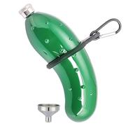 Huxibai Frasco Para Licor,150ml Botella Whiskey Portátil Forma Pepino Con Mosquetón - Frasco Almacenamiento Bebidas Multiusos Para Fiestas Reuniones Familiares Camping Cumpleaños