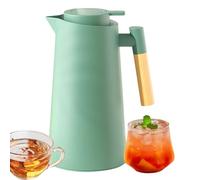 Huxibai Jarra térmica, jarra de 1 litro para zumo - Dispensador de bebidas, a prueba de fugas para casa, comercial, cocina, viajes, exteriores, restaurantes, camping