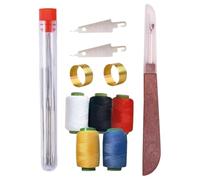Huxibai Juego de Herramientas de Agujas de Coser,Agujas Accesorios para Coser - Accesorios Multiusos para Labores Manuales Entusiastas Principiantes Adultos Amigos