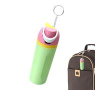 Huxibai Llavero para llaves de coche | Taza de agua en miniatura impresa en 3D | Colgante decorativo novedad de moda para mochila bolsa viaje casa unisex para todos, Verde, riferimento alla