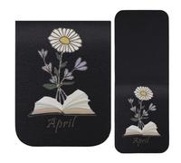 Huxibai Marcapáginas Bonitos | Marcador De Páginas Con Flor | Marcadores Magnéticos | Para Lectura, Estudio, Escuela, Trabajo, Niñas, Niños, Adolescentes, Hombres, Profesores Y Amantes