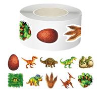 Huxibai Pegatinas Para Tarjetas | Calcomanía Adhesiva de Dinosaurio | Pegatinas Autoadhesivas de Animales para Sobres | para Diario, Botella, Maletas, Bolsas de Pan, Manualidades, Pared, Etiqueta