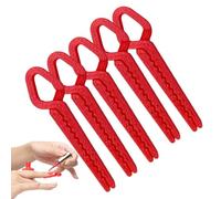 Huxibai Protector de Cutículas para Pintar Uñas, 5 Piezas Clip Protector de Dedos, Clips Antiderrames Impresión 3D Para Mujer Niña Casa Manicura Salón Viaje Fiesta