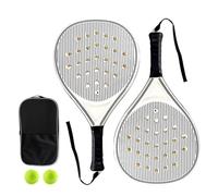 Huxibai Raqueta de tenis - Raqueta de pádel, raquetas con agujeros aerodinámicos optimizados para principiantes, niños, adultos, exterior y viaje