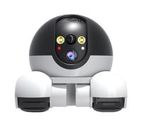 Huxibai Robot Cámara Móvil | Cámara De Seguridad Robot Wifi 1080P | Con Doble 360 Grados Control App Visión Nocturna Para Mascotas Apartamento Garaje Alquiler Vacaciones