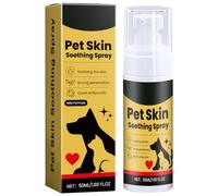 Huxibai Spray antiprurito para perros, spray calmante para heridas de animales domésticos - Calmante antiprurito 50 ml para perros para casa, después del baño, de viaje y al aire libre