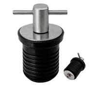 Huxibai Tapón de desagüe para barcos | Barra en T de acero inoxidable Tapón de liberación rápida, herramienta de goma antideslizante para prevención de hundimiento para mar, lago, río