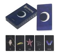 Huxibai Tarot Para Principiantes,48 Cartas Salvajes Reflexiones Luna Tarot - Lectura Juego Arte Abstracto Meditación Autodescubrimiento Predicciones Futuras Conciencia