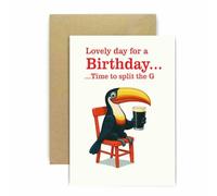 Huxters Tarjeta de cumpleaños divertida y encantadora para él, hombres, hijo, nieto, papá, tío, hermano, 18, 21, 30, 40 cumpleaños, 14,8 cm (día encantador)