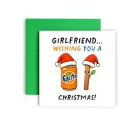 Huxters Tarjeta de Navidad para novia y mujer - Fantásticas tarjetas de Navidad - Saludos de temporadas divertidas risas de Navidad (novia)