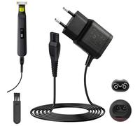 Huybaa 15V HQ8505 Cargador Afeitadora Compatible con Series 3000 5000 7000 MG7720 MG7790 QP6520 QP6650 BG5020 HC7650, Cargador para Recortadora Adaptador de alimentación y Cable