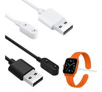 Huybaa 2 Piezas Cargador Compatible con Huawei 4X 4Pro, Band 6 Pro 7 8 9, Carga Magnético con Cable 100 cm, Negro y Blanco
