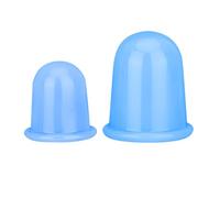 Huybaa 2 Piezas Copas Masaje Celulitis, Ventosas al Vacío de Silicona Anti Celulitis, Ventosas Faciales Silicona, Succión de Silicona Que Reduce Notablemente la Celulitis, Aparato Para Masaje