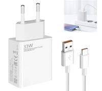 Huybaa 33W Cargador Rapido para Xiaomi con Cable USB Tipo C de 2M, Cargador de Pared de Carga Rápida, Turbo Tipo C Adaptador Charger para Xiaomi Redmi 14, 13, 12, 12t, 12s, 11, 11s, Pro, Plus, Nota K6
