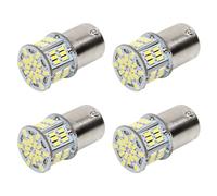 Huybaa Bombilla LED 4 Piezas 1157 P21/5W BAY15D, 6000K Blanco, 54SMD, para Luces Traseras y de Freno de Coches y Motos - Super Brillante, 12V