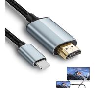 Huybaa Cable Convertidor de Pantalla para iPhone/iPad a TV HDM1 2M - Adaptador Digital 1080P (iOS 16/15/14/13) - Compatible con iPhone 13/14, iPad, Proyector