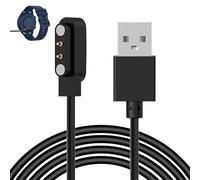 Huybaa Caricabatterie Smartwatch, Cavo di Ricarica USB 2.0 Magnetico 2 Pin, Spaziatura Contatti Caricatore 4 mm, Accessori per Smartwatch