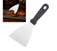 Huybaa Espátula Triangular Profesional de Acero Inoxidable para Cocina, Rasqueta de Panadero, 24.5 x 9.8 cm