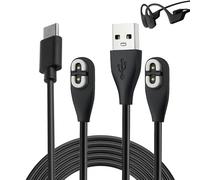 Huybaa Magnética Cargador Compatible con Aeropex, OPENCOMM, OPENRUN Pro, OPENRUN Pro Mini, OPENRUN, OPENRUN Mini, Cable de carga USB de repuesto para Auriculares(USB A + TYPE C)