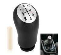 Huybaa Pomos de Palanca de Cambios Manual 5 Velocidades Universal Negro con Adaptador para Renault Clio III, Clio 4, Megane 2 Laguna 2