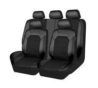 HUYBCRH Fundas Asientos Coche, para Audi 8Y A3 S3 RS3 2020-2022 Juego de Fundas para Asientos de Coche Delanteros y Traseros Transpirable Impermeable Accesorios Interior, All-Black- Full Set