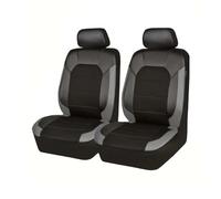 HUYBCRH Fundas Asientos Coche, para Audi 8Y A3 S3 RS3 2020-2022 Juego de Fundas para Asientos de Coche Delanteros y Traseros Transpirable Impermeable Accesorios Interior, Black-Gray-Front Seat