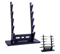 huyear Soporte para espadas de 5 niveles, mesa de soporte para katana negra, soporte para espada samurái, soporte de escritorio, estante de madera para espada Katana Tanto Rapier Genji