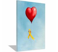 HUYEEI Arte Amor Corazón Cinta de Corazón Cuadros Decoracion Pinturas, Murales Modernos Impresiones Para Dormitorio Salon Poster（rojo-20x30cm Enmarcado