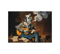 HUYEEI pintura abstracta sobre lienzo Música tridimensional decoración de pared moderna minimalista pared salon modern, dormitorio, hogar decoraciones（Marrón-40x60cm Sin marco