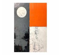 HUYEEI Pintura abstractas sobre lienzo Composición de bloques Cuadros,para decoración moderna, sala de estar dormitorio, Pasillo de la oficina del baño（multicolores-20x30cm Sin marco