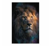 HUYEEI retro Cuadro En Lienzo Leones del Río Estrella Cuadros Decoracion Pinturas, Murales Modernos Impresiones Para Dormitorio Salon Poster（marrón150-60x80cm Sin marco