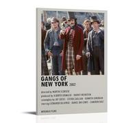HUYEHEHERRY Póster de Gangs of New York para pared, diseño estético vintage, póster decorativo para salas de estar, 60 x 90 cm, estilo marco