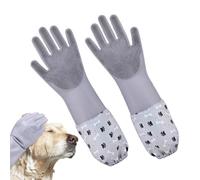 Huyeruie Guantes de Aseo para Mascotas, Guantes de Aseo para Gatos y Perros, Guantes de Cepillo para Gatos y Perros, Cepillo removedor de, Guantes de Masaje de Silicona