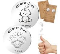 HUYIWEI Moneda de decisión para mamá y papá, divertida moneda de decisión, ángel de la guarda, moneda de decisión, lanzar una moneda para tomar una decisión, regalo de nacimiento, regalos para baby