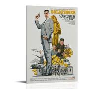 HUYREWHUYUU Goldfinger - Póster vintage decorativo para pared, decoración de pared para sala de estar, dormitorio, 60 x 90 cm, estilo marco