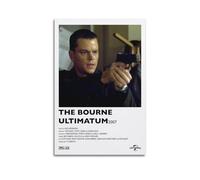 HUYREWHUYUU Póster vintage de The Bourne Ultimatum, pintura decorativa estética, arte de pared, lienzo decorativo para sala de estar, dormitorio, 30 x 45 cm, estilo sin marco