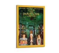 HUYREWHUYUU Póster vintage de The Darjeeling Limited, pintura decorativa estética, arte de pared, lienzo decorativo para sala de estar, dormitorio, 60 x 90 cm, estilo marco