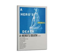 HUYRYRRHT Fontaines D.C Álbum A Hero's Death Pósteres estéticos para pared, póster vintage decorativo para sala de estar, dormitorio, decoración de 20 x 30 pulgadas (50 x 75 cm), estilo marco