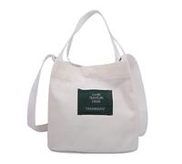 HUYTBYG Bolso de lona para mujer, estilo informal, con diseño de chica artística, White, Talla única