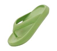 HUYTBYG Chanclas de almohada para mujeres y hombres, sandalias suaves, sandalias acolchadas para playa, no para gimnasio, playa, casa, sandalias de amor loco, Green, 39 EU